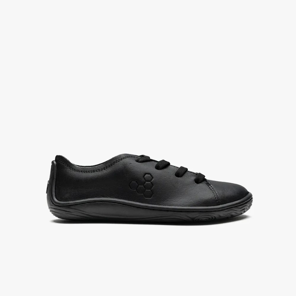 Vivobarefoot Addis School Lasten Kengät Mustat (FI-UH8W)